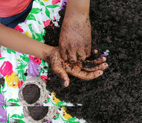 Atelier au jardin caché