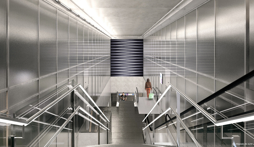 Tandem Franklin Azzi & Studio Nonotak, gare de Chevilly-Trois-Communes, ligne 14 sud du Grand Paris Express 